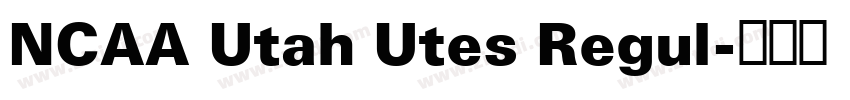 NCAA Utah Utes Regul字体转换